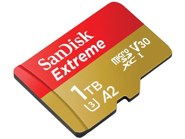 SanDisk 1TB Extreme microSDXC UHS-I/U3 A2 Memory Card with Adapter