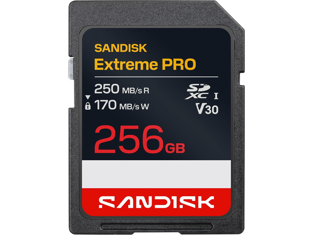SANDISK 256GB Extreme PRO SD UHS I Card Up To 250MB s Read Speed And SANDISK 256GB Extreme PRO SD UHS I Card Up To 250MB s Read Speed And