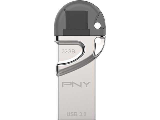 PNY 32GB DUO-LINK OTG USB 3.0 Flash Drive (P-FDI32GOTGTO30-GE)