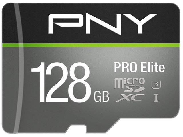 PNY 128GB Pro Elite microSDXC UHS-I/U3 Class 10 Memory Card with Adapter, Speed Up to 95MB/s (P-SDUX128U395PRO-GE)