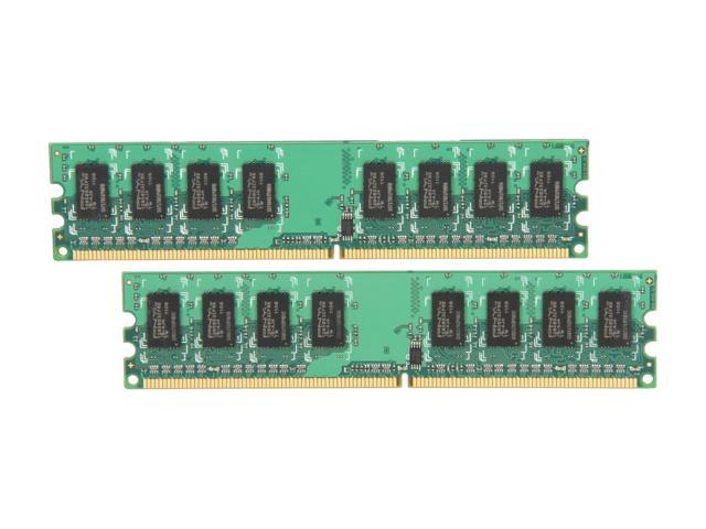 PNY Optima 2GB (2 x 1GB) DDR2 533 (PC2 4200) Dual Channel Kit Desktop Memory Model MD2048KD2-533