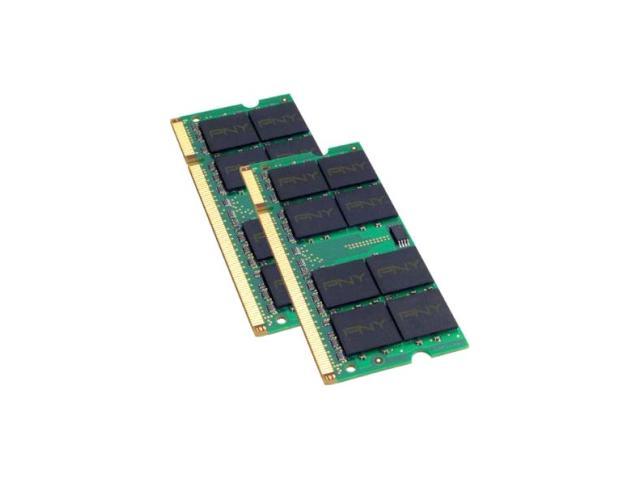 PNY 2GB (2 x 1GB) 200-Pin DDR2 SO-DIMM DDR2 667 (PC2 5300) Laptop Memory Model MN2048KD2-667