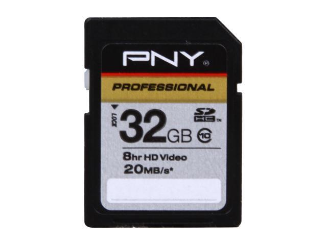 PNY 32GB Secure Digital High-Capacity (SDHC) Flash Card Model P-SDHC32G10-GE