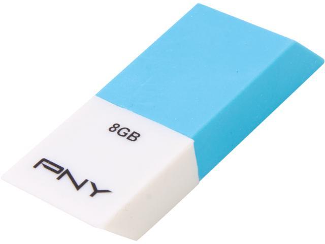 PNY Eraser Attache 8GB USB 2.0 Flash Drive Model P-FDU8GBERAB-GE