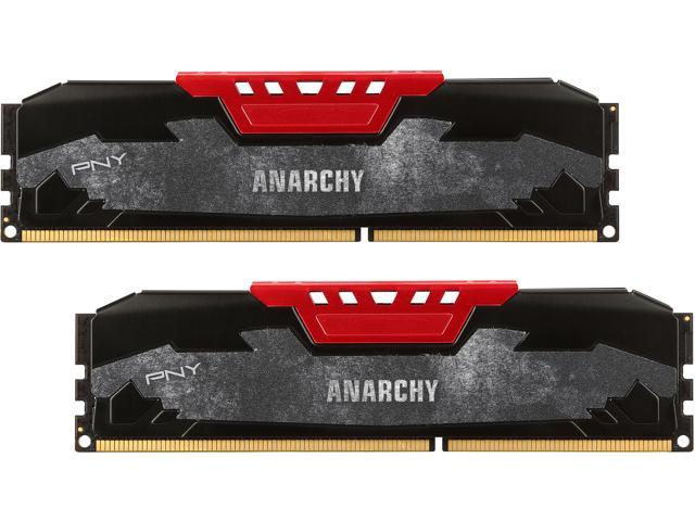 PNY Anarchy 8GB (2 x 4GB) DDR3 1600 (PC3 12800) Desktop Memory Model MD8GK2D316009AR-Z