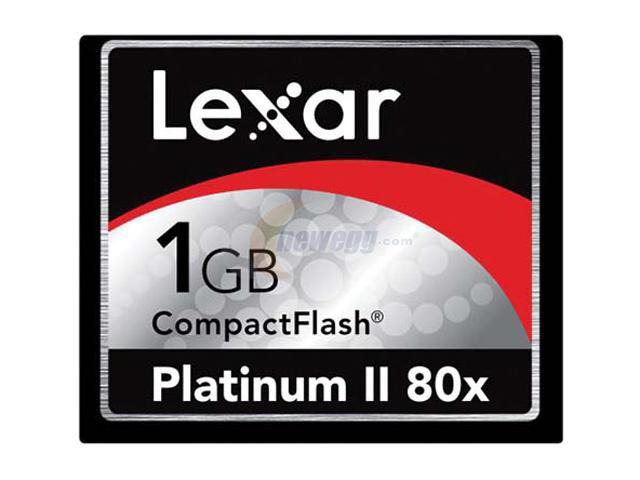Lexar Platinum II 1GB Compact Flash (CF) Flash Card Model CF1GB-80-664 ...