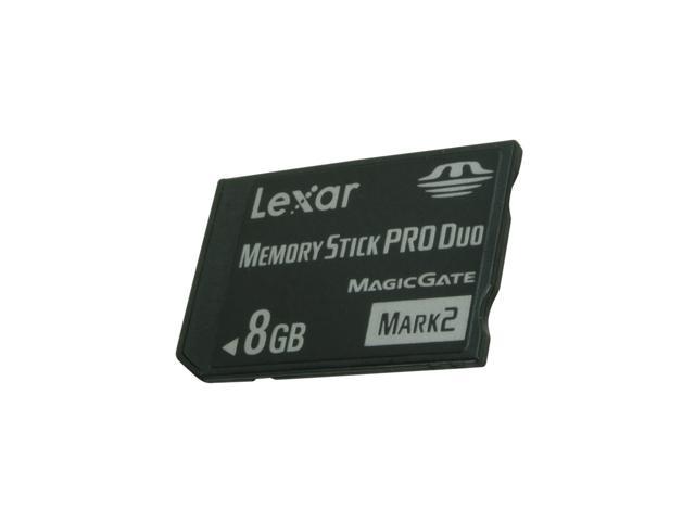 Lexar Platinum II 8GB Memory Stick Pro Duo (MS Pro Duo) Flash Card Model LMSPD8GBBSBNA