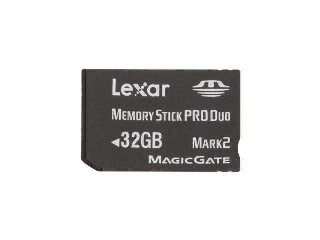 Lexar Platinum II 32GB Memory Stick Pro Duo (MS Pro Duo) Flash Card Model LMSPD32GBSBNA