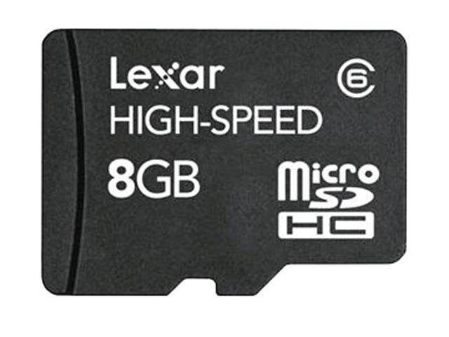 Lexar High-Speed 8GB Micro SDHC Flash Card Class 10 with USB Card ...