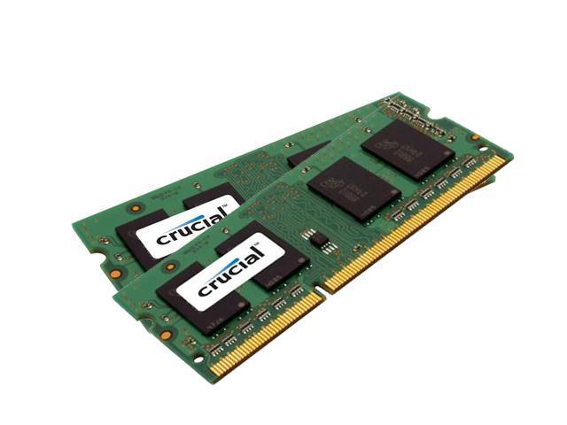 Crucial 4GB (2 x 2GB) 204-Pin DDR3 SO-DIMM DDR3 1600 (PC3 12800) Laptop Memory Model CT2KIT25664BF160B