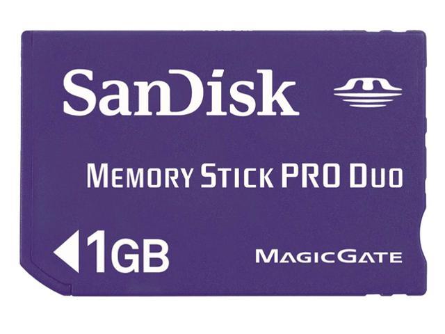 SanDisk 1GB Memory Stick Pro Duo (MS Pro Duo) Flash Card Model SDMSPD-1024-A11