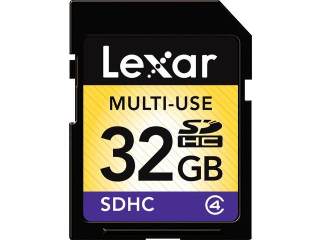 Lexar 32GB Secure Digital High-Capacity (SDHC) Flash Card Model LSD32GASBNA