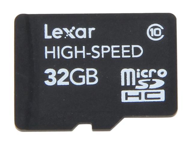 Lexar 32GB microSDHC Flash Card Model LSDMI32GASBNA
