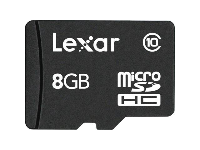 Lexar 8GB microSDHC Flash Card Model LSDMI8GBABNLC10A