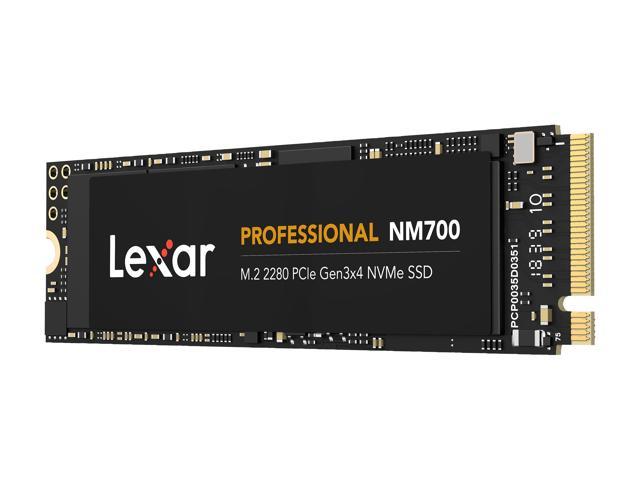 Lexar Professional NM700 M.2 2280 256GB PCIe Gen3 x4 NVMe 3D TLC Internal  Solid State Drive (SSD) LNM700-256RBNA