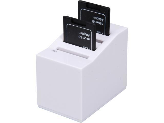 USB 2.0 SD Card Reader/Writer 4x Slots Support SDXC Up to 64G, w/ Micro SD card included