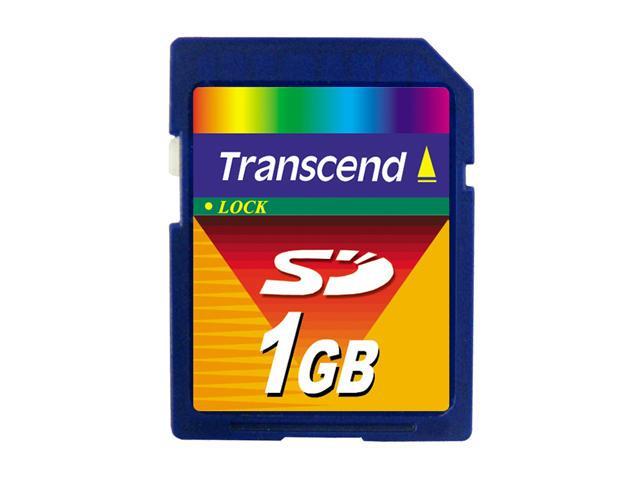 Transcend 1GB Secure Digital (SD) Flash Card Model TS1GSDC