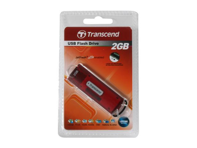 Transcend JetFlash V10 2GB Flash Drive (USB2.0 Portable) AES Encryption ...