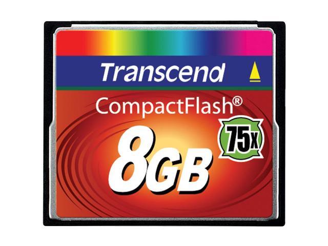 Transcend 8GB Compact Flash (CF) Flash Card Model TS8GCF75 - Newegg.com