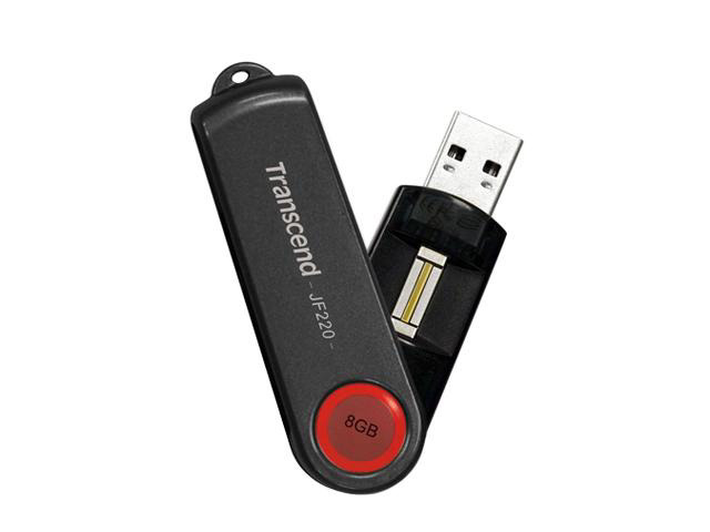 Transcend JetFlash 8GB USB Flash Drive – USB 2.0/3.0 Compatible, Shockproof