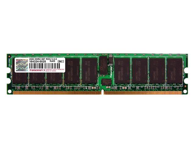 Transcend 2GB ECC Registered DDR2 667 (PC2 5300) Server Memory Model TS256MQR72V6U