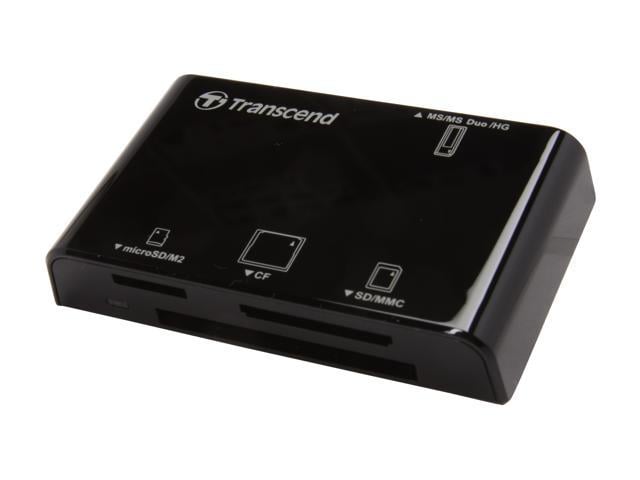 Transcend TS-RDP8K USB 2.0 Support CF, SD, SDHC, SDXC, microSD, microSDHC, Memory Stick, MMC, MMCplus, RS-MMC and MMCmobile.  All-in-One Multi Card Reader