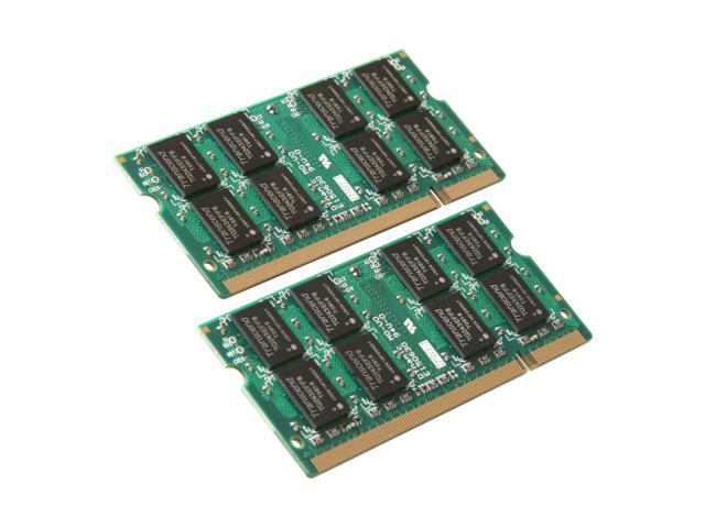Transcend 4GB (2 x 2GB) 200-Pin DDR2 SO-DIMM DDR2 800 (PC2 6400) Laptop ...