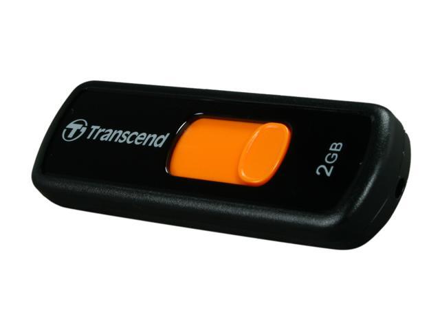 Transcend JetFlash 500 2GB USB 2.0 Flash Drive (Orange) Model TS2GJF500