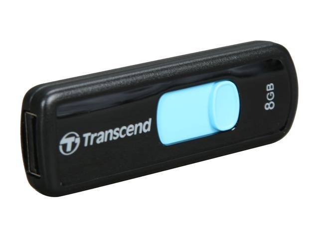 Transcend JetFlash 500 8GB USB 2.0 Flash Drive (Blue) Model TS8GJF500