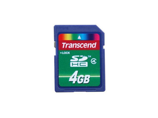 Transcend 4 GB Class 4 High Speed SDHC Flash Memory Card TS4GSDHC4