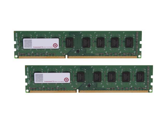 Transcend 8GB (2 x 4GB) DDR3 1333 Desktop Memory Model JM1333KLN-8GK