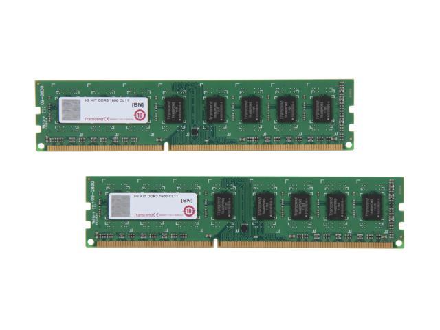 Transcend JetRam 8GB (2 x 4GB) DDR3 1600 (PC3 12800) Desktop Memory Model JM1600KLN-8GK