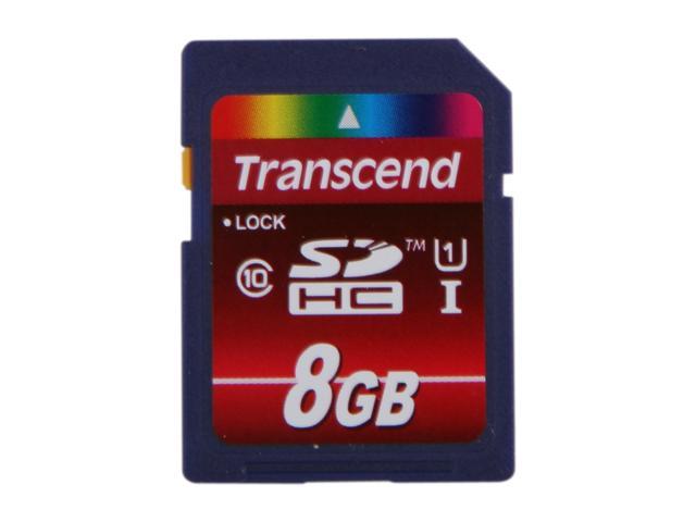 Transcend 8GB Secure Digital High-Capacity (SDHC) UHS-I Card Model TS8GSDHC10U1