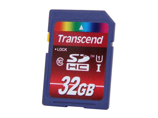 Transcend 32GB Secure Digital High-Capacity (SDHC) Flash Card Model TS32GSDHC10U1
