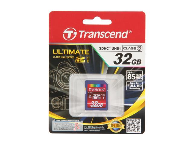 Transcend UHS-I 32GB Secure Digital High-Capacity Flash Card 