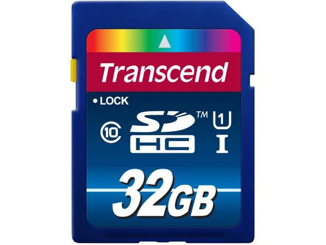 Transcend Premium 32GB Secure Digital High-Capacity (SDHC) Flash Card Model TS32GSDU1