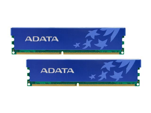 ADATA 2GB (2 x 1GB) DDR 400 (PC 3200) Dual Channel Kit Desktop Memory Model AD1U400A1G3-DRH