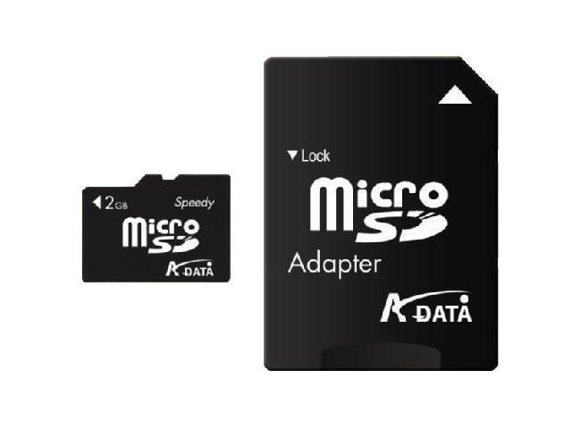 ADATA 2GB MicroSD Flash Card Model Micro SD 2G