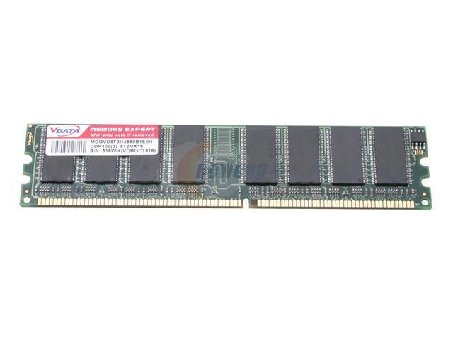 ADATA 512MB DDR 400 (PC 3200) Desktop Memory Model VDBGB1916 - OEM