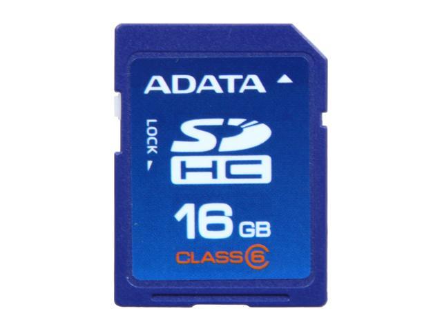 ADATA 16GB Class 6 Secure Digital High-Capacity (SDHC) Flash Card Model TurboSD SDHC 16G