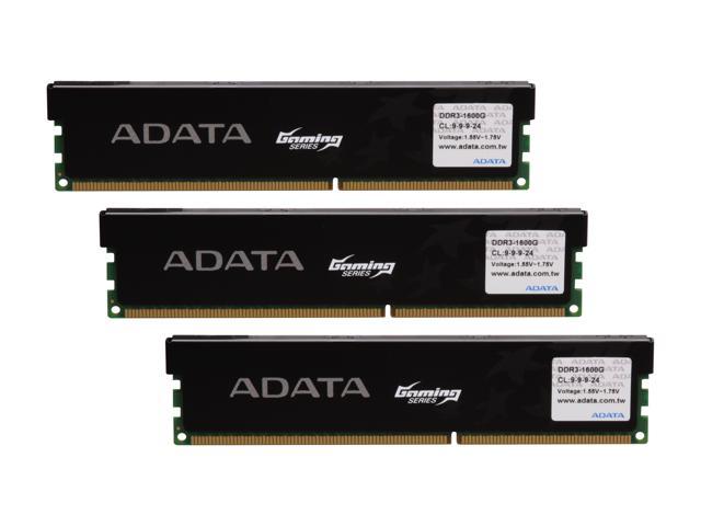 ADATA Gaming Series 6GB (3 x 2GB) DDR3 1600 (PC3 12800) Desktop Memory Model AX3U1600GB2G9-3G