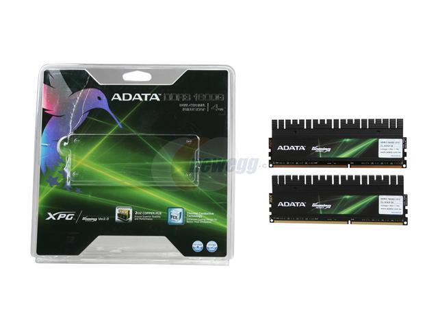 ADATA XPG Gaming Series v2.0 4GB (2 x 2GB) DDR3 1600 (PC3 12800) Desktop  Memory Model AX3U1600GB2G9-DG2 - Newegg.com