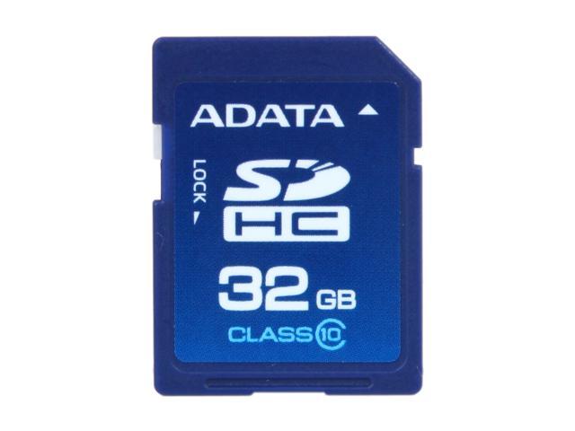 ADATA 32GB Class 10 Secure Digital High-Capacity (SDHC) Flash Card Model ASDH32GCL10-R