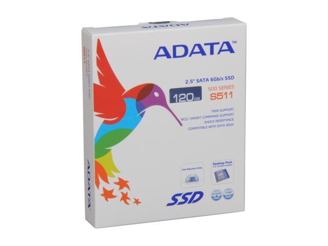 ADATA S511 Series 2.5" 120GB SATA III MLC Internal Solid State Drive (SSD) AS511S3-120GM-C
