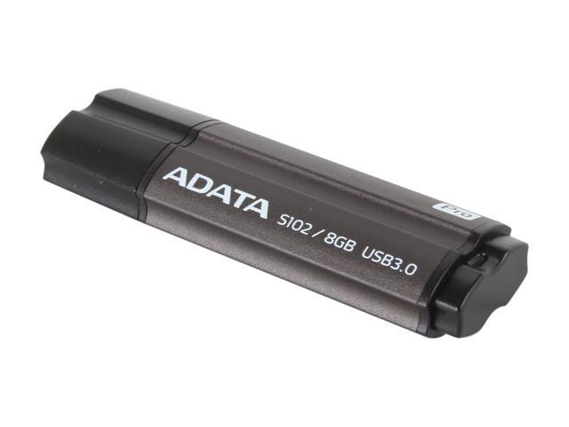 ADATA Value-Driven S102 Pro Effortless Upgrade 8GB USB 3.0 Flash Drive (Gray) Model AS102P-8G-RGY