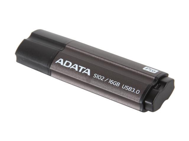 ADATA 16GB S102 Pro Advanced USB 3.0 Flash Drive, Speed Up to 90MB/s (AS102P-16G-RGY)