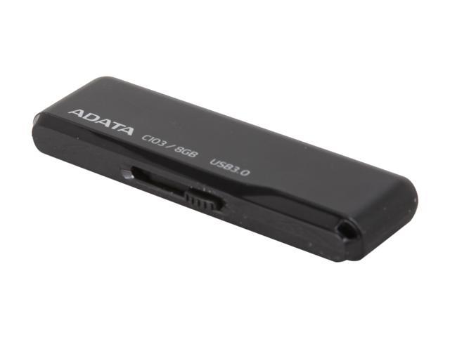 ADATA Classic Series C103 8GB USB 3.0 Flash Drive (Black) Model AC103-8G-RBK