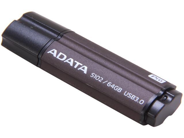 ADATA 64GB S102 Pro Advanced USB 3.0 Flash Drive, Speed Up to 100MB/s (AS102P-64G-RGY)