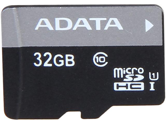 ADATA Premier 32GB microSDHC Class 10 Flash Card Model ASDH32GUICL10-R ...