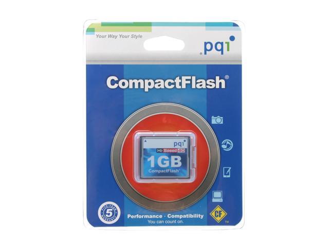 PQI 1GB Compact Flash (CF) Flash Card Model AC43-1030-0101